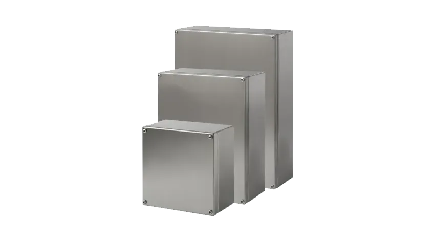 CAJA DE DISTRIBUCIÓN SJIC ACERO 12"X12"X6" SS316, IP66/NEMA 4X/cCSAus/ATEX/IECEx