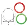 ARANDELA NYLON VERDE P/SELLADO DE 3/4" e:2mm