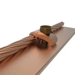 CONECTOR MECANICO CU TIPO GBM P/CABLE 2/0AWG-250MCM A BARRA 1/4" PERNO 1/2" UL