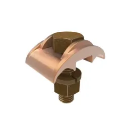CONECTOR TIERRA SIMPLE P/2 CABLES 4-2/0AWG A BARRA 1 PERNO 3/8'' UL