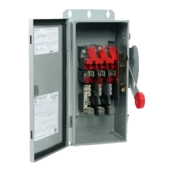 DISCONNECT SWITCH DH S/FUSIBLE ACERO 3X60A+T 277/480-600V, IP66 NEMA 12/3R, UL