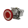 PULSADOR EMERGENCIA C/BOTON 40mm OPERADOR PUSH-PULL 1NO+1NC DE 30.5mm