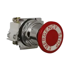 PULSADOR EMERGENCIA C/BOTON 40mm OPERADOR PUSH-PULL 1NO+1NC DE 30.5mm