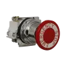 PULSADOR EMERGENCIA C/BOTON 40mm OPERADOR PUSH-PULL 1NO+1NC DE 30.5mm
