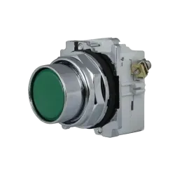 PULSADOR RASANTE HEAVY DUTY COLOR VERDE, 1NO, 30.5mm