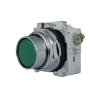 PULSADOR RASANTE HEAVY DUTY COLOR VERDE, 1NO, 30.5mm