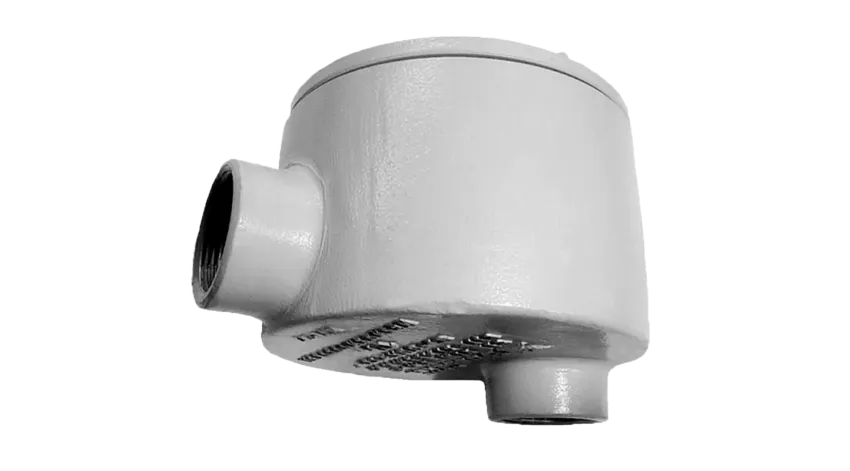 CAJA REDONDA TIPO GUAB AL. 1-1/2" COVER Ø5'' NEMA 7, CL1 DIV1&2