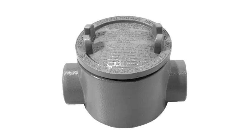 CAJA REDONDA TIPO GUAC AL. 1-1/4" COVER Ø5'' NEMA 7, CL1 DIV1&2, UL