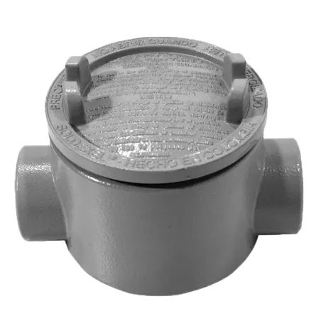 CAJA REDONDA TIPO GUAC AL. 1-1/4" COVER Ø5'' NEMA 7, CL1 DIV1&2, UL
