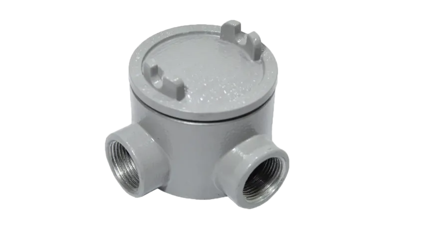 CAJA REDONDA TIPO GUAL AL. 1-1/2" COVER Ø5'' NEMA 7, CL1 DIV1&2, UL