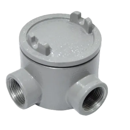 CAJA REDONDA TIPO GUAL AL. 3/4" COVER Ø3'' NEMA 7, CL1 DIV1&2 , UL