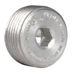 TAPÓN RECESSED ALUMINIO 1" (3/8” ALLEN KEY) CL1 DIV1&2, UL