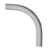 CURVA EXTREMO LISO PVC SCH40 3/4"X90° ETL