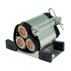 ABRAZADERA CABLE CLEAT CYCLONE I AL. SINGLE  Ø45-60mm / TREFOIL Ø30-41mmI EC 61914