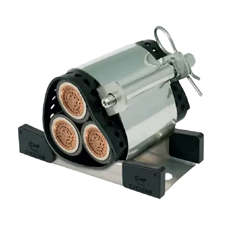 ABRAZADERA CABLE CLEAT CYCLONE I AL. SINGLE  Ø45-60mm / TREFOIL Ø30-41mmI EC 61914