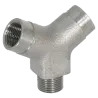 ADAPTADOR EN "Y" 120° LT. NIQ. 1/2" MACHO X 1/2" HEMBRA X 1/2", IP68 Ex-db, ATEX/IECEx
