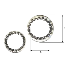 ARANDELA DENTADA ACERO 1" NPT SS304