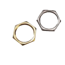 CONTRATUERCA HEXAGONAL 1/2" LATON NIQUELADO