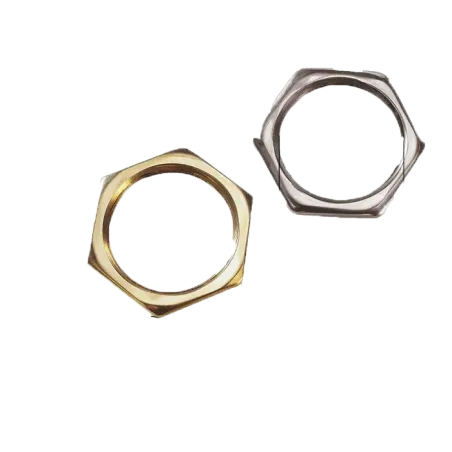 CONTRATUERCA HEXAGONAL 20mm LATON NIQUELADO