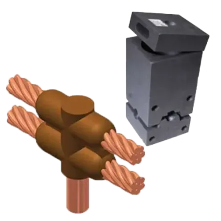 MOLDE EXOTERMICO TIPO CR-24 CABLE HORIZONTAL PARALELO DE PASO 4/0AWG A VARILLA 3/4"