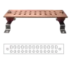 BARRA DE CONEXION COBRE 1/4"X2"X20" + KIT DE MONTAJE