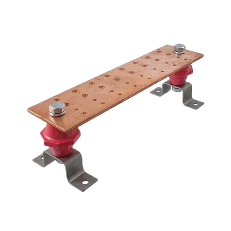 BARRA DE CONEXION COBRE 1/4"X2"X24" + KIT DE MONTAJE