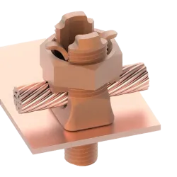 CONECTOR TIERRA CABLE A PLANO 1AWG-4/0AWG PERNO 1-3/4" UL