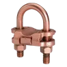 CONECTOR TIERRA CU P/2 CABLES PARAL. 4AWG-2/0AWG Y PERPEND TUBO 1/2"-3/4" Ø7/8"-1" UL