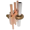 CONECTOR TIERRA CU P/3CABLES PARALELOS 2/0AWG-250MCM A TUBO 3/8" Ø5/8"-3/4" UL