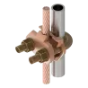 CONECTOR TIERRA CU P/CABLE 2/0AWG-250MCM A TUBO 1/2"-3/4" Ø7/8"-1" UL