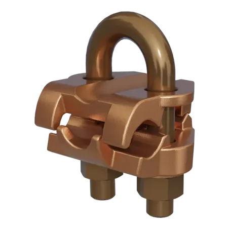 CONECTOR TIERRA CU P/CABLE 2/0AWG-250MCM A TUBO 3/8" Ø5/8"-3/4" UL