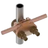 CONECTOR TIERRA CU P/CABLE 2/0AWG-250MCM A TUBO 3/8" Ø5/8"-3/4" UL