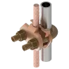 CONECTOR TIERRA CU P/CABLE 2/0AWG-250MCM A TUBO 3/8" Ø5/8"-3/4" UL
