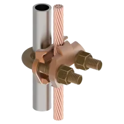 CONECTOR TIERRA CU P/CABLE 2/0AWG-250MCM A TUBO 3/8" Ø5/8"-3/4" UL