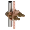 CONECTOR TIERRA CU P/CABLE 2/0AWG-250MCM A TUBO 3/8" Ø5/8"-3/4" UL