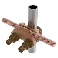 CONECTOR TIERRA CU P/CABLE 2/0AWG-250MCM A TUBO 3/8" Ø5/8"-3/4" UL