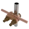 CONECTOR TIERRA CU P/CABLE 2/0AWG-250MCM A TUBO 3/8" Ø5/8"-3/4" UL