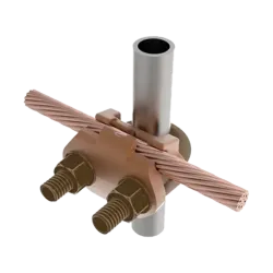 CONECTOR TIERRA CU P/CABLE 4AWG-2/0AWG A TUBO 1/2"-3/4" Ø7/8"-1" UL