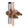 CONECTOR TIERRA CU P/CABLE 4AWG-2/0AWG A TUBO 3/8" Ø5/8"-3/4" UL