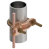 CONECTOR TIERRA CU P/CABLE 4AWG-4/0AWG A TUBO 1-1/4"-2" PERNO 3/8" UL