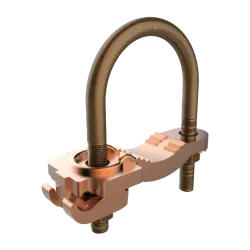 CONECTOR TIERRA CU P/CABLE 4AWG-4/0AWG A TUBO 2-1/2"-3-1/2" PERNO 3/8" UL