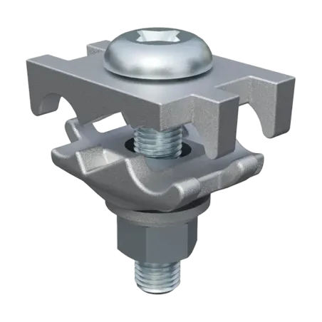 CONECTOR TIERRA DOBLE CU/ES P/2 CABLES PARAL. 2AWG-2/0AWG A BARRA C/PERNO HDG DE 2-1/4'' UL