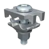 CONECTOR TIERRA DOBLE CU/ES P/2 CABLES PARAL. 2AWG-2/0AWG A BARRA C/PERNO HDG DE 2-1/4'' UL