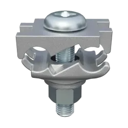 CONECTOR TIERRA DOBLE CU/ES P/2 CABLES PARAL. 2AWG-2/0AWG A BARRA C/PERNO HDG DE 2-1/4'' UL