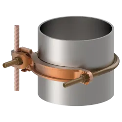 CONECTOR TIERRA P/CABLE 4AWG-4/0AWG A TUBO 4"-5" PERN 3/8" UL