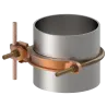 CONECTOR TIERRA P/CABLE 4AWG-4/0AWG A TUBO 4"-5" PERN 3/8" UL