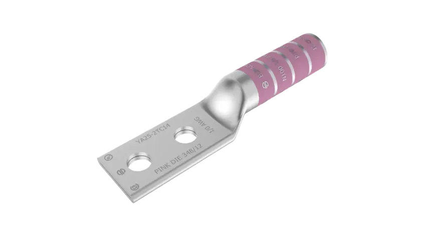TERMINAL DE COMPRESION BARRIL LARGO CU/ES #1/0AWG 2Ø1/2" EEH:1-3/4"