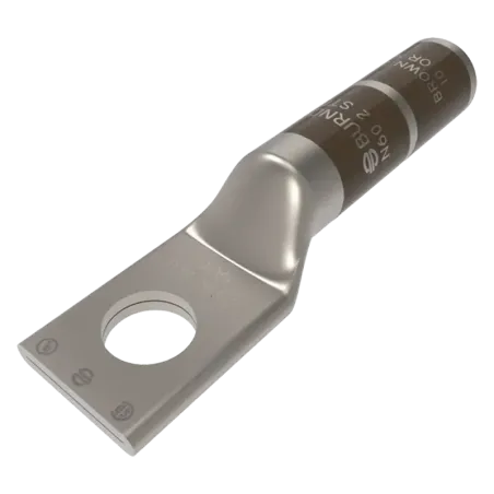 TERMINAL DE COMPRESION BARRIL LARGO CU/ES #2AWG Ø1/2" 35kV, UL