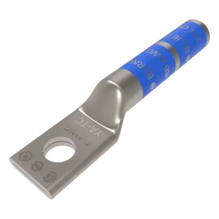 TERMINAL DE COMPRESION BARRIL LARGO CU/ES #6AWG Ø1/2" 35kV, UL