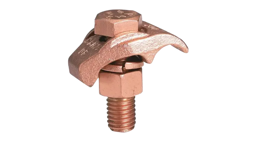CONECTOR MECANICO CU TIPO GBM P/CABLE 4AWG-2/0AWG A BARRA 1/4" PERNO 3/8" UL